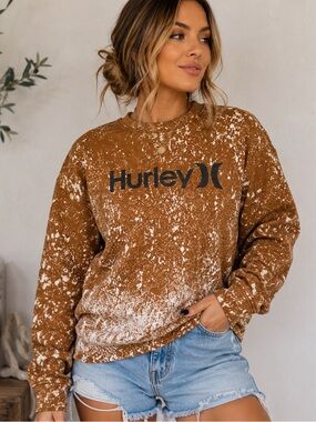 OOAK Custom Hurley Hand Dyed Oversized Crewneck Sweatshirt Women’s M